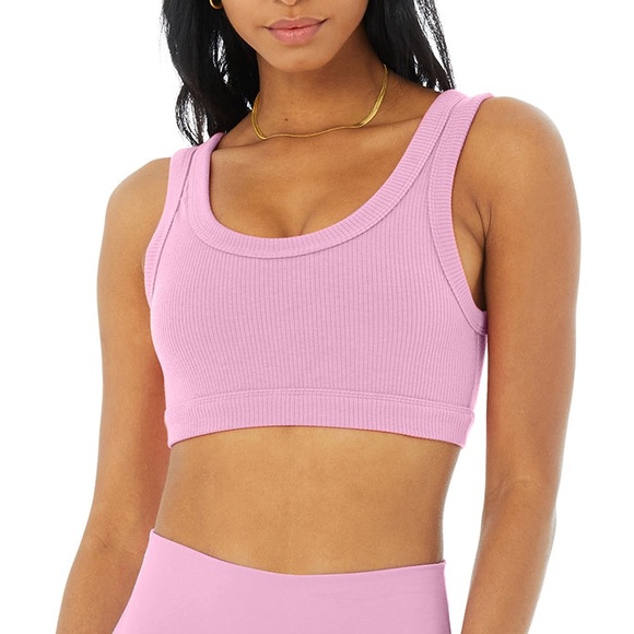 ALO Wellness Bra in Lilac/Pink Lavender XS - Picture 1 of 4